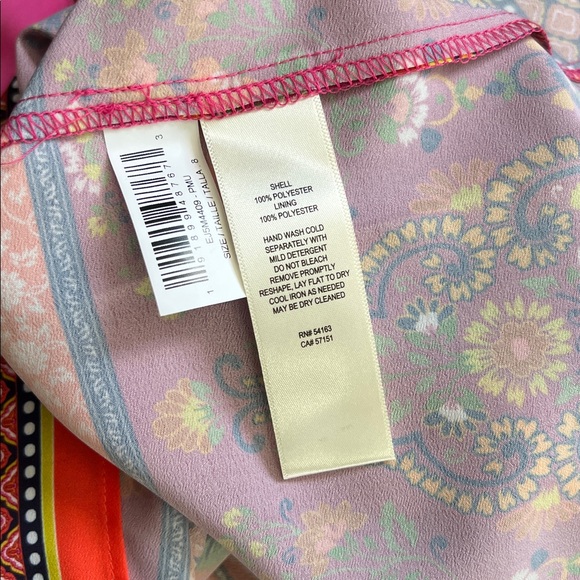 New Eliza J Smocked Waist Midi Dress Size 8 - Picture 16 of 16